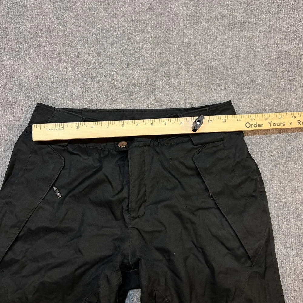 Columbia Snow Pants Mens Medium Black Insulated Ski Waterproof Zip Pockets